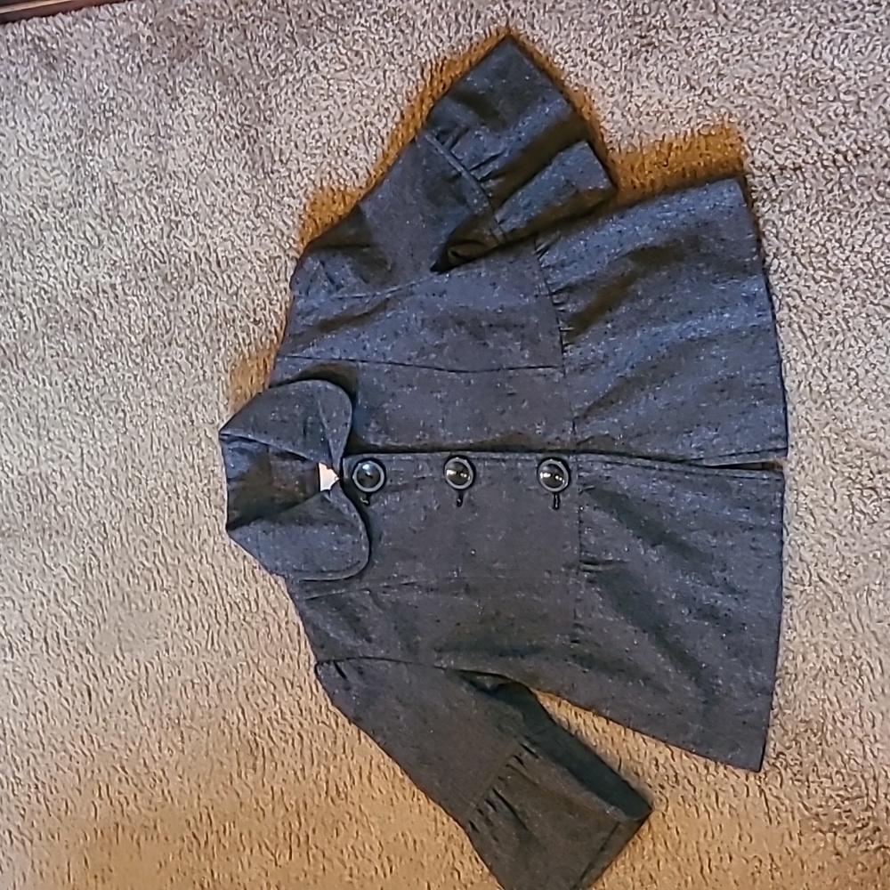 Wool Peplum Peacoat